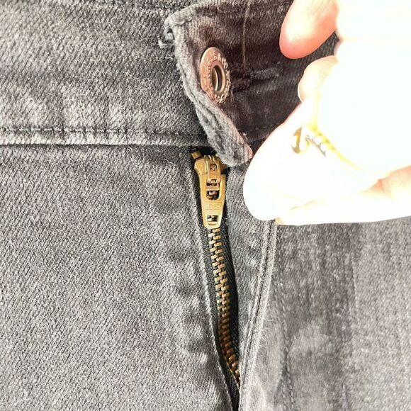 Levi’s 505 straight leg denim black jeans 8 - Picture 4 of 10